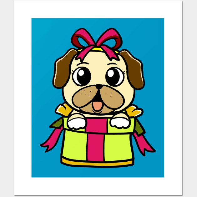 Pug Gift Wall Art by WildSloths